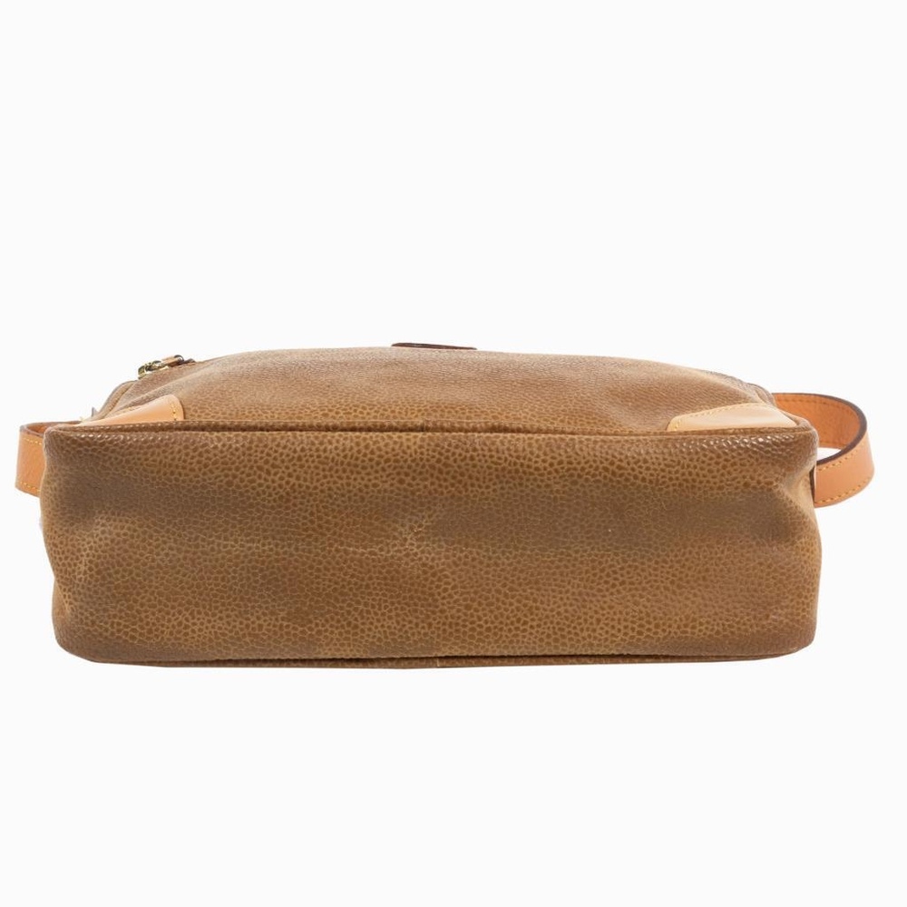 BRIC'S Crossbody Purse Handbag Leather Brown Grainy Camera Style Made in ITALY - Picture 5 of 7